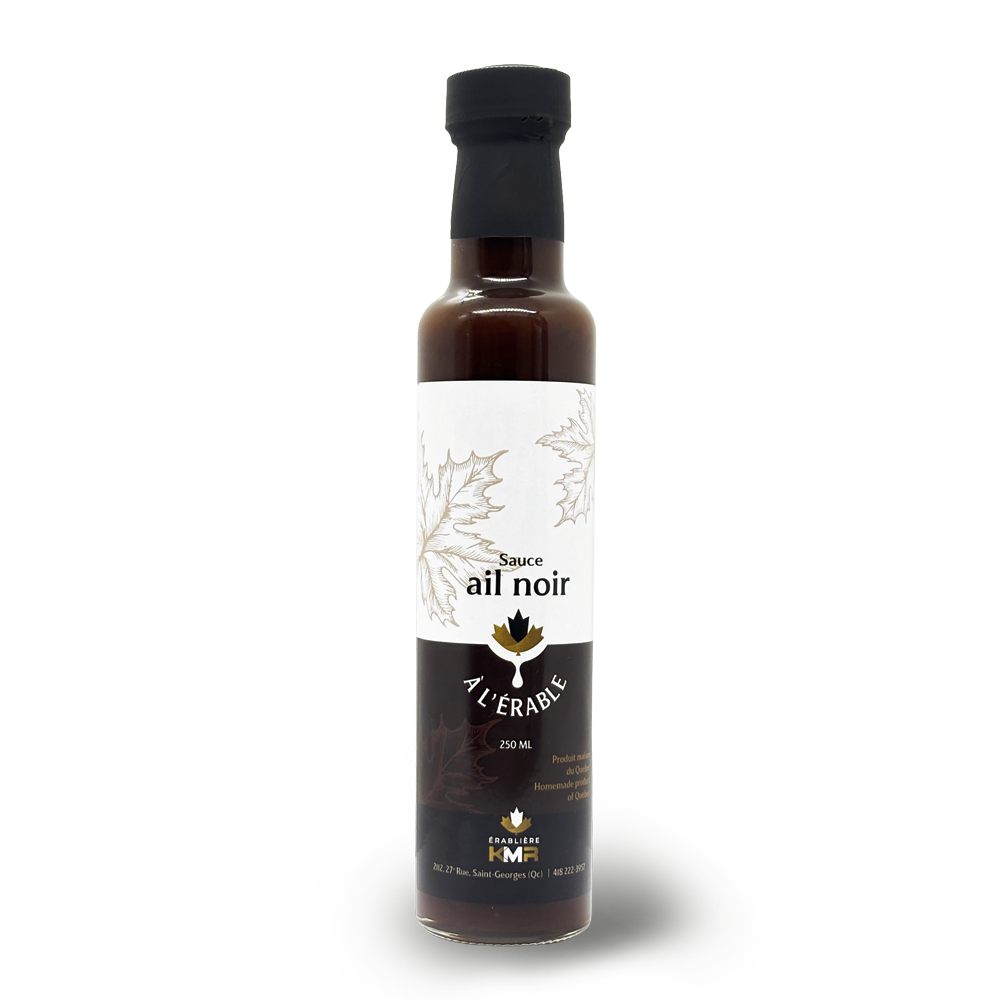 Sauce ail noir à l'érable 250 ml